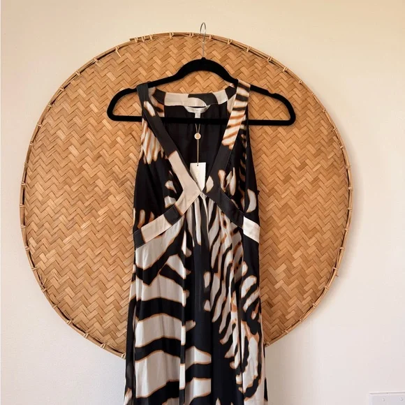 ROBERTO CAVALLI TARGET AUSTRALIA BROWN ANIMAL PRINT MAXI DRESS RESORT-WEAR NWT - Picture 6 of 15